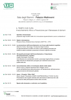 IL TEMPO CHE CURA - Auser  Ticino  Olona